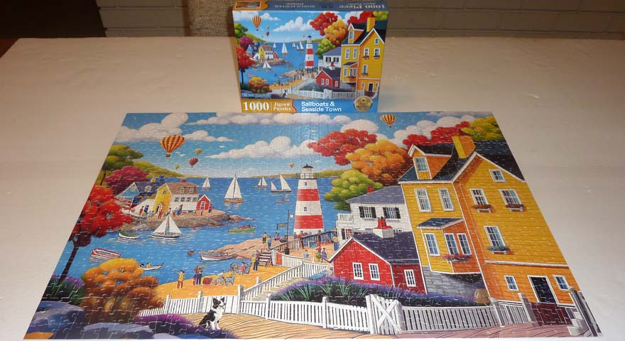 Sailboats & Seaside Town