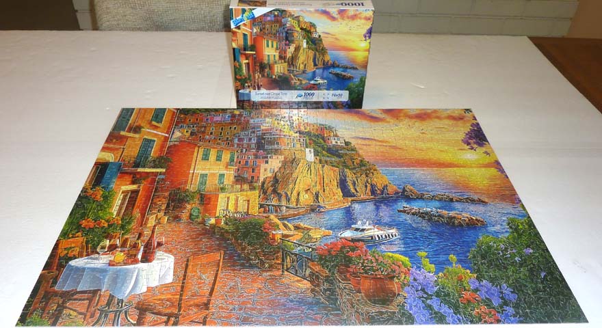 Sunset over Cinque Terre