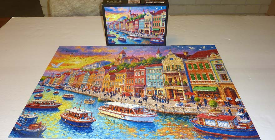 Colorful European Canal Town