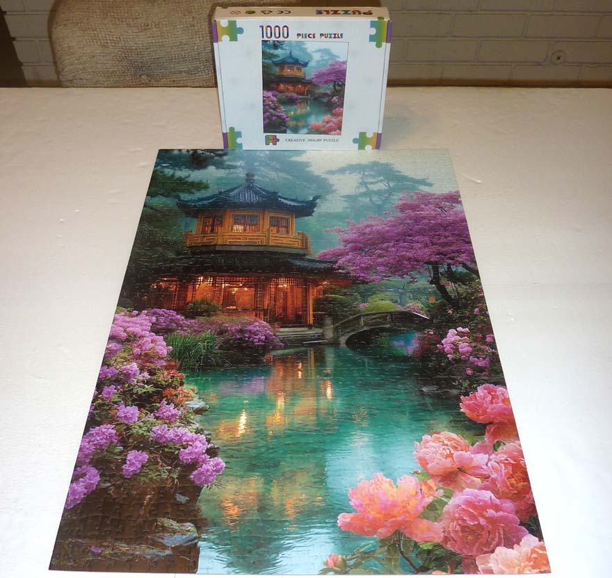 Flower Courtyard by the Stream