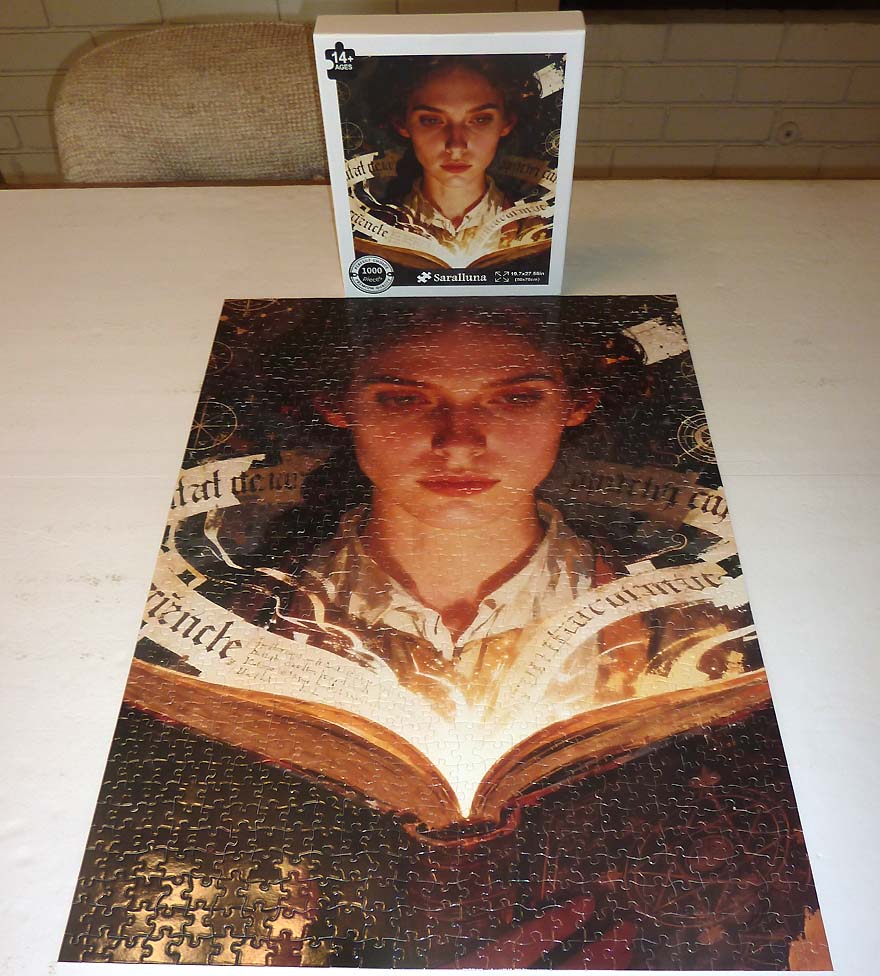 Woman and Book